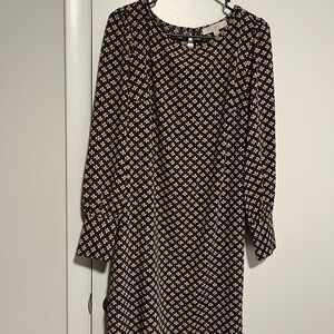 LOFT Cherry Blossom Pink Patterned Dress